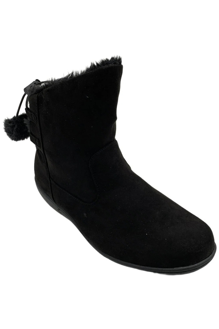 Soft Style Women's Jazzy Slip-On Boots Black - Wide